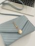 Tassel Decor Chevron Square Bag