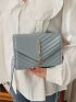 Tassel Decor Chevron Square Bag