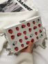 Strawberry Print Box Bag