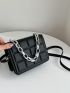 Mini Minimalist Plaid Chain Flap Square Bag