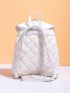 Mini Quilted Pattern Eyelet Decor Bucket Bag