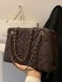 Quilted Chain Square Bag