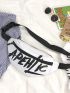 Letter Graphic Waist Bag