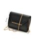 Metal Decor Flap Square Bag