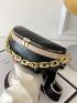 Two Tone Chain Decor Fanny Pack