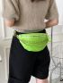 Quilted Chain Decor Fanny Pack