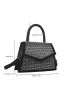 Mini Allover Rhinestone Decor Square Bag