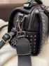 Tassel & Studded Decor Bucket Bag