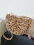 Minimalist Tassel Decor Straw Bag