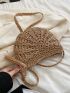 Minimalist Tassel Decor Straw Bag