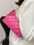 Quilted Chain Baguette Bag