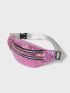 Holographic Zip Front Fanny Pack