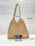 Hollow Out Straw Bag