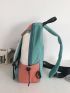 Mini Colorblock Drawstring Decor Sling Bag