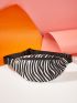 Zebra Striped Pattern Waist Bag