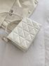 Mini Quilted Detail Flap Square Bag