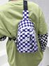 Mini Checkered Pattern Sling Bag