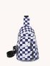 Mini Checkered Pattern Sling Bag