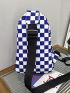 Mini Checkered Pattern Sling Bag