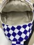 Mini Checkered Pattern Sling Bag