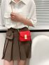 Mini Minimalist Snap Button Square Bag