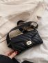 Quilted Twist Lock Belt Bag