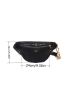 Crocodile Embossed Letter Graphic Fanny Pack