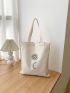 Sun Graphic Canvas Shopper Bag