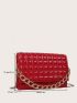 Mini Chain Decor Quilted Flap Square Bag