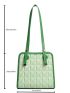 Quilted Contrast Binding Square Bag