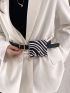 Mini Zebra Stripe Pattern Belt Bag