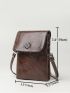 Mini Metal Decor Flap Square Bag