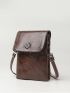 Mini Metal Decor Flap Square Bag