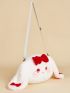 Kawaii Rabbit Decor Crossbody Bag