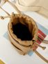 Mini Drawstring Decor Bucket Bag