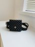 Mini Geometric Pattern Belt Bag