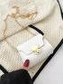 Mini Twist Lock Flap Chain Square Bag