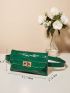 Mini Crocodile Embossed Belt Bag