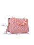 Mini Quilted Detail Chain Decor Flap Square Bag