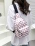 Mini Checkered Pattern Sling Bag