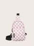 Mini Checkered Pattern Sling Bag