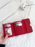 Letter Graphic Two Tone Small Wallet