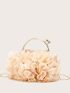 Flower Decor Chain Evening Bag