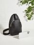 Mini Release Buckle Decor Sling Bag