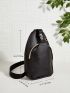 Mini Release Buckle Decor Sling Bag