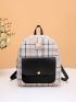 Plaid Pattern Classic Backpack