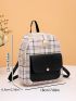 Plaid Pattern Classic Backpack