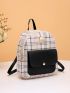 Plaid Pattern Classic Backpack