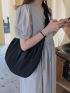 Minimalist Large Capacity Ruched Bag