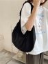 Minimalist Large Capacity Ruched Bag